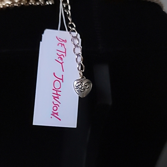 New! BETSEY JOHNSON Shine Bright Collection Evil Eye & Stars Statement Necklace. - Picture 12 of 12